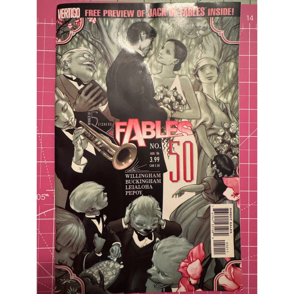 Vertigo DC Comics Fables #50 Aug 2006 Snow White Bigby Wolf Wedding Issue